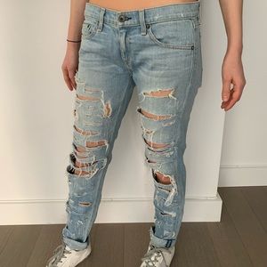 Rag and bone ripped jeans